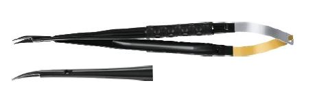 Мікро ножиці вигнуті гострі/гострі 170 мм